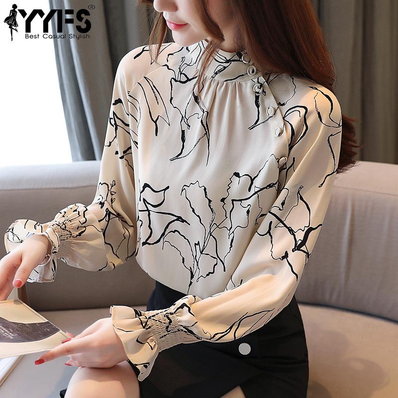 

YYFS Жіночі модні повсякденні блузки та сорочки з довгим рукавом напівводолазка весна осінь S бежевий