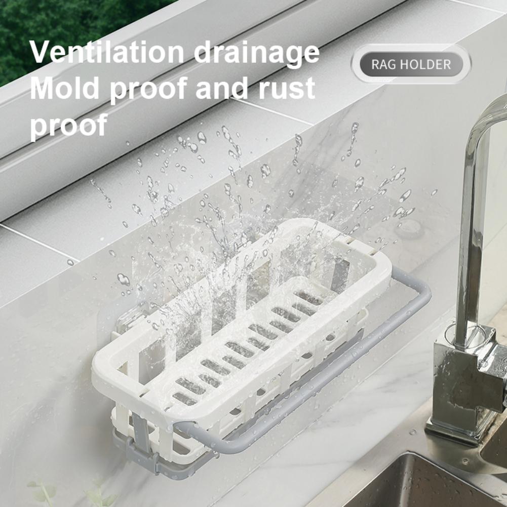 Seife Lagerung Korb Gadgets Zubehör Handtuch Schwamm Halter Abfluss Rack Teleskop Waschbecken Regal Küche Waschbecken Organizer