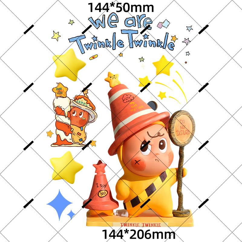 

Creative Cartoon Star Electric Motorcycle Waterproof Decals - Cute, Decorative Car Body Stickers