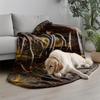 Floral Pattern Blanket Microfiber Flannel Cover Blanket Bedroom Living Room Sofa Soft And Comfortable Home Decoration