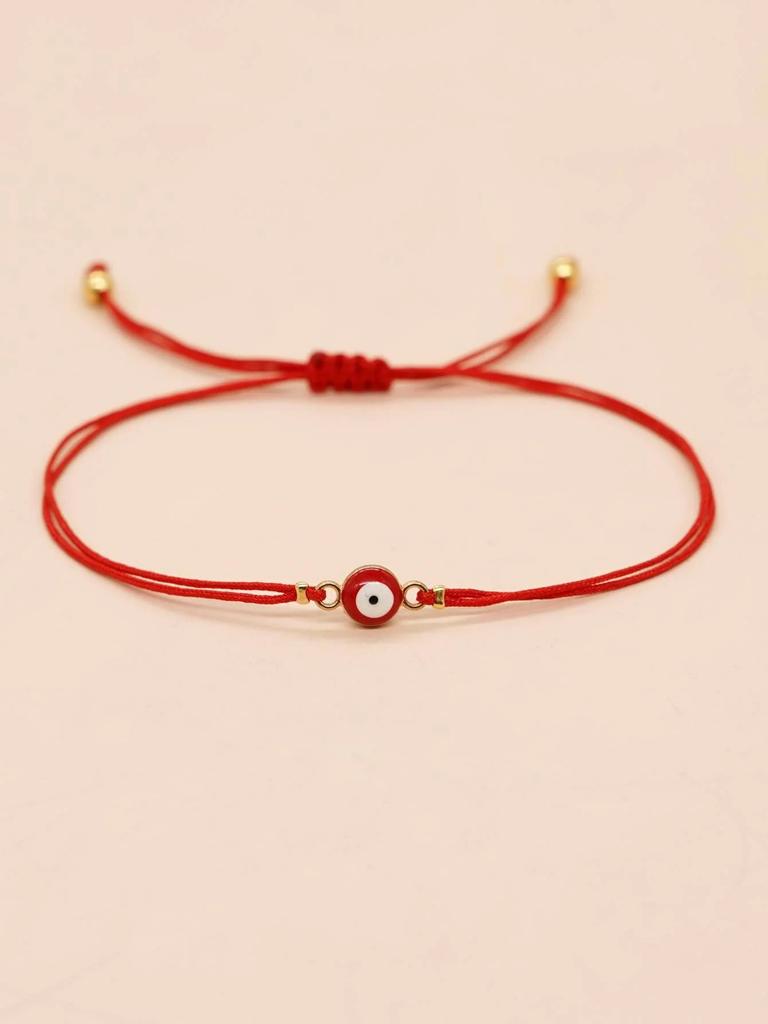 Red String Evil Eye Charm Bracelet For Women Daily Wear Fashion Accessory
