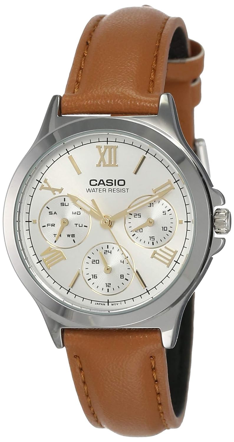 

Casio Коричневые Весенние Наручные Часы LTP-V300L-7A2UDF (A1703)
