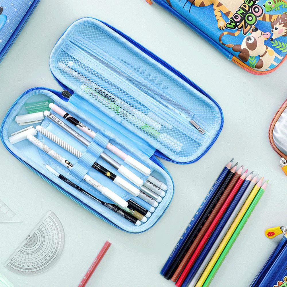 Boys' Large Capacity Stationery Box 3D Multifunctional Pencil Box Primary School Waterproof Pen Bag Girls' Makeup Bag