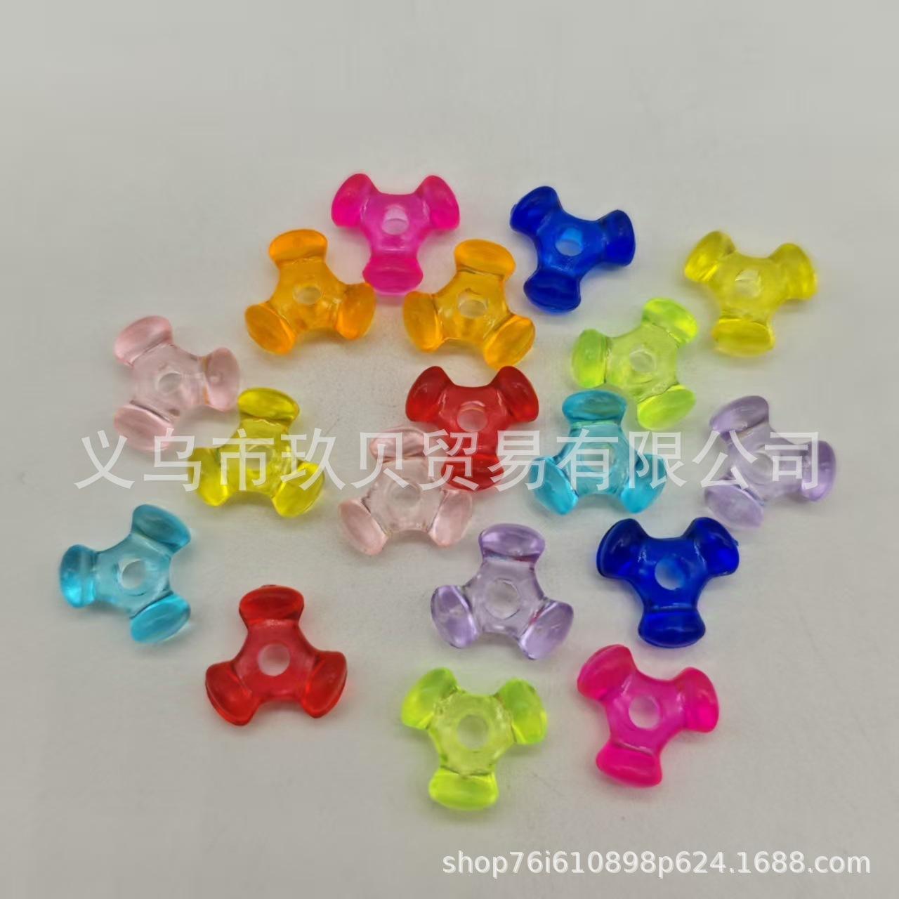 

Transparent 10mm Triangular Beads in Candy Colors for DIY Jewelry and Bracelets Approx. 3600 beads per jin