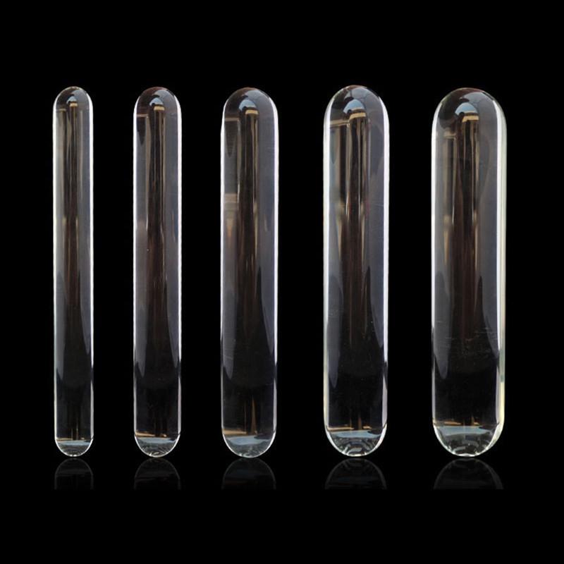 Crystal Glass Extra Long Massage Stick for Anal and Vaginal Play, Flirting Supplies, SM Alternative Sex Toy.