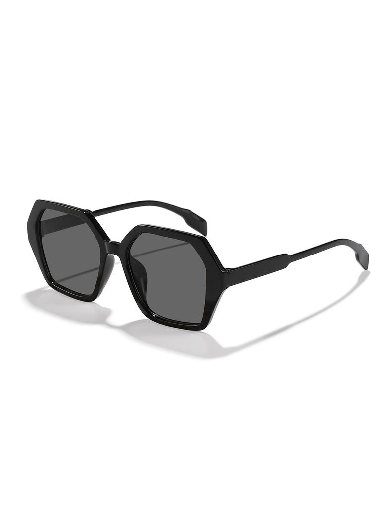 Retro Geometric Square Sunglasses Tortoiseshell and Transparent Frames UV Blocking Street Style Shades KJ103