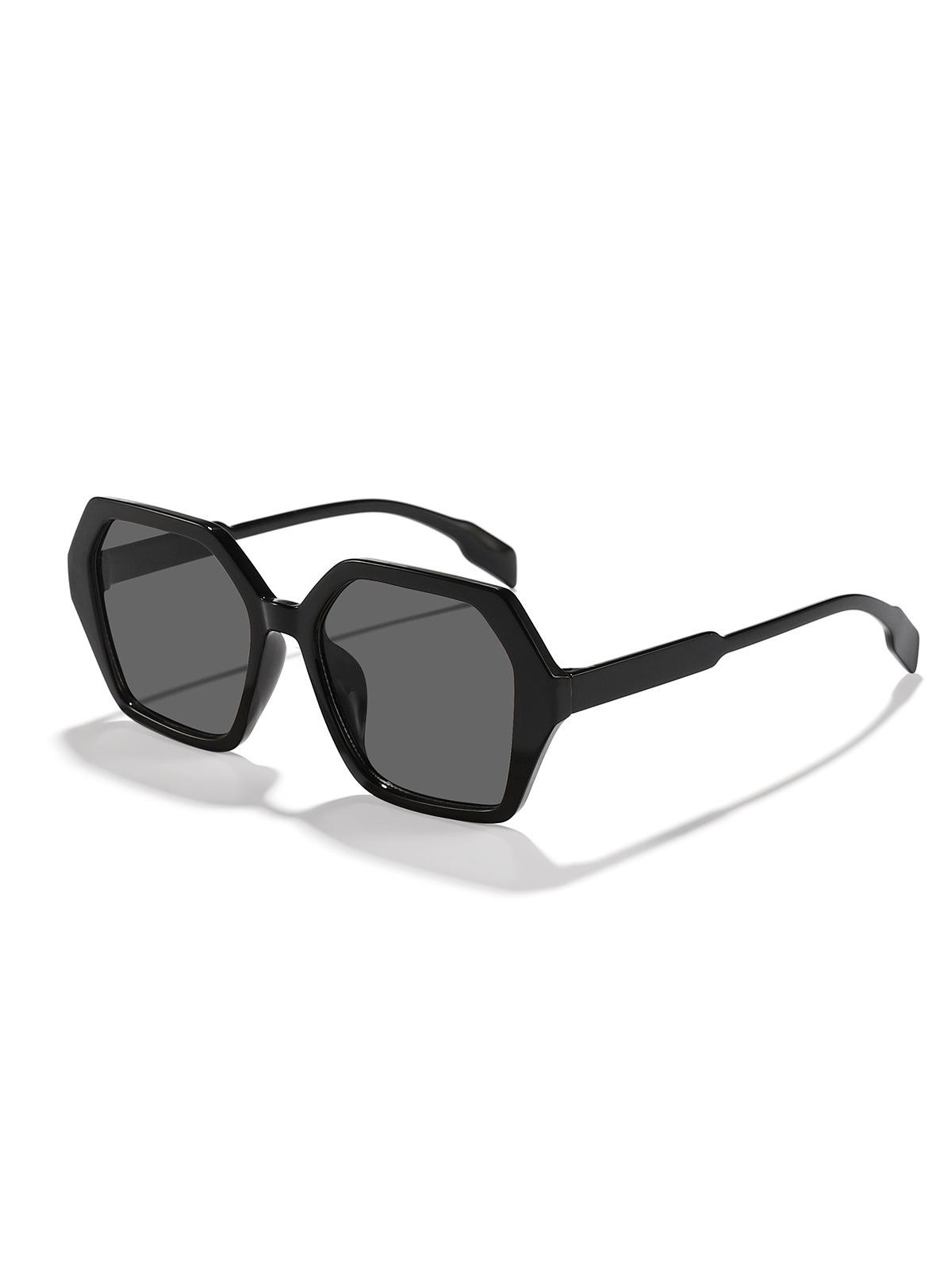 

Retro Geometric Square Sunglasses Tortoiseshell and Transparent Frames UV Blocking Street Style Shades KJ103