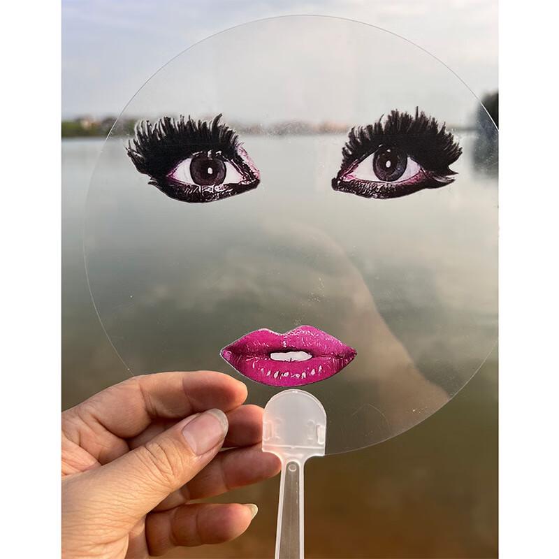 

Anvelo Funny Red Lips Transparent Fan E56 1 Count