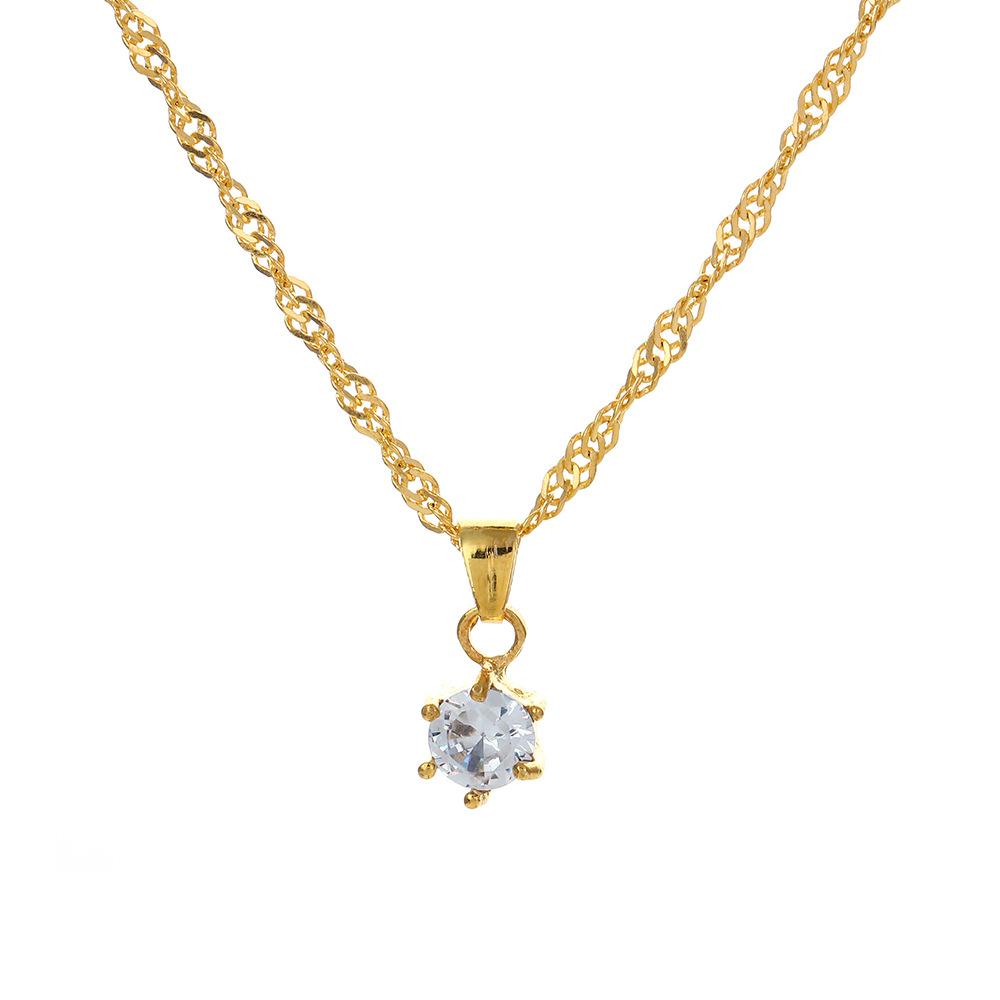 Mozambican light luxury versatile simple fashion versatile niche high-end earrings necklace jewelry three-piece set