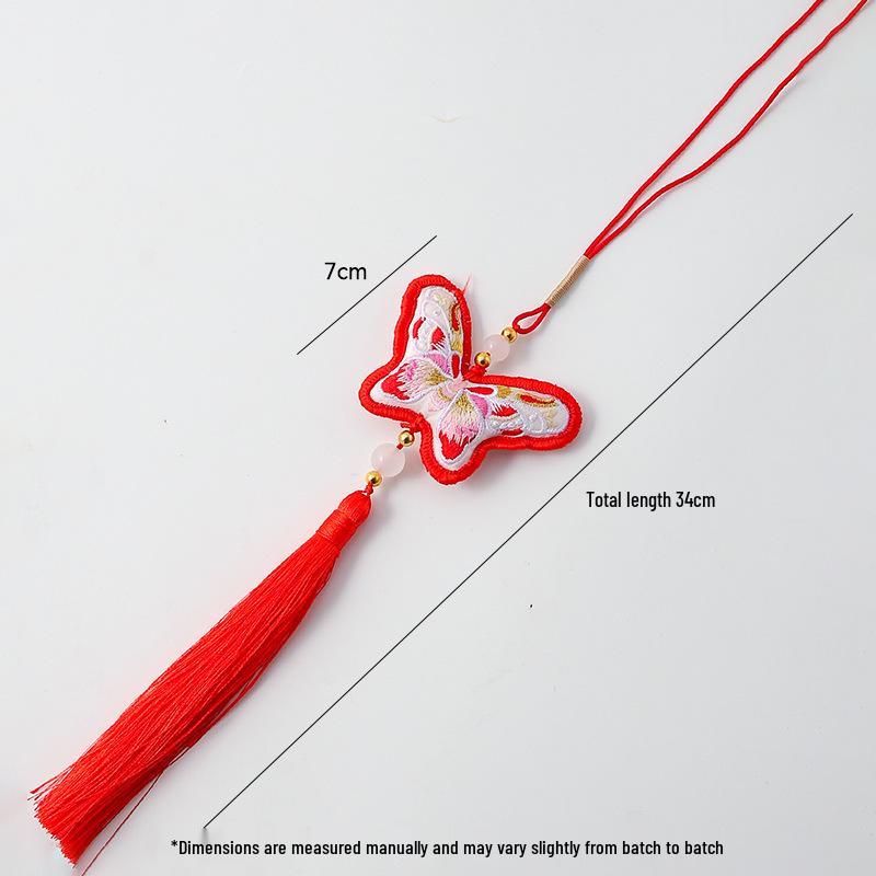 2026 Chinese New Year Embroidered Butterfly Sachet Pendant - High-Grade Exquisite Ornament