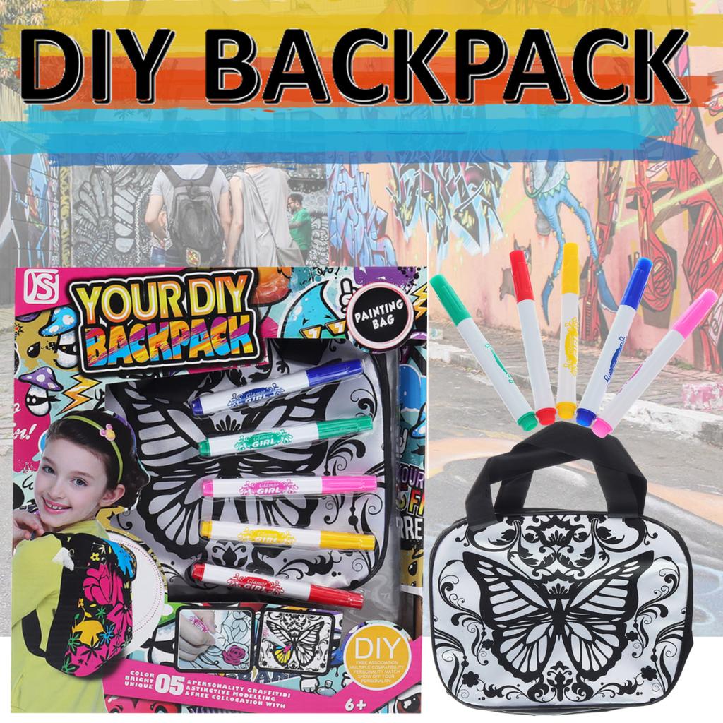 painting a backpack
