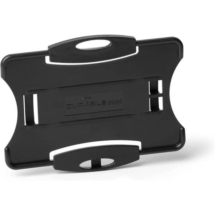 Porte-badges - durable - eco - 10 pièces - noir - 100% recyclable - design ouvert