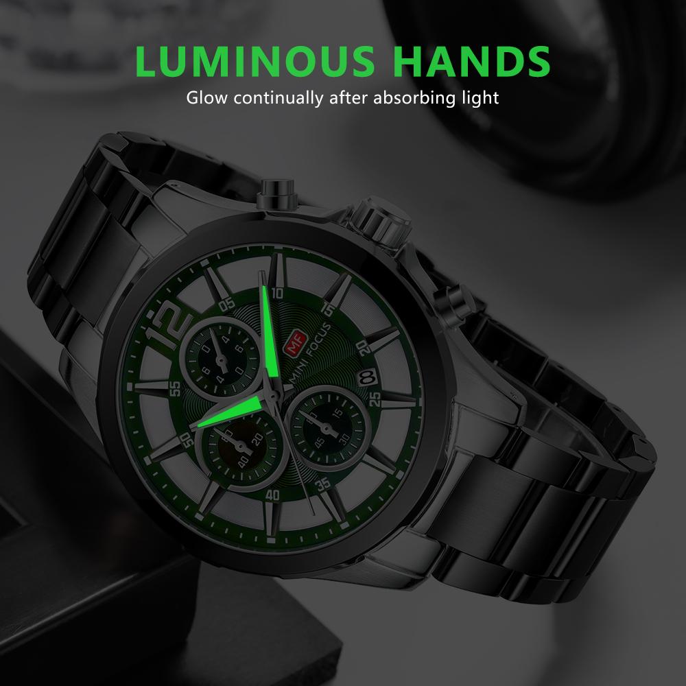 Top Luxus mit Box MINIFOCUS Uhren Herren Top Marke Luxus Casual Herrenuhr Sport wasserdichte Quarzuhren