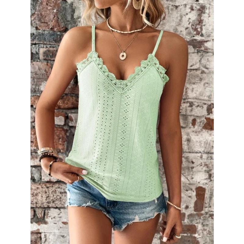 Summer New Women's V-Neck Lace Sling Small Vest