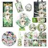 DIROLVON Genshin Impact Fleena Goods, Water God Lucky Bag Set, Badge, Acrylic Stand, Wall Hanging, Birthday Gift (Nahida)
