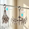 Wall-Mounted Clothes Drying Rack with Suction Cups for Socks and Underwear