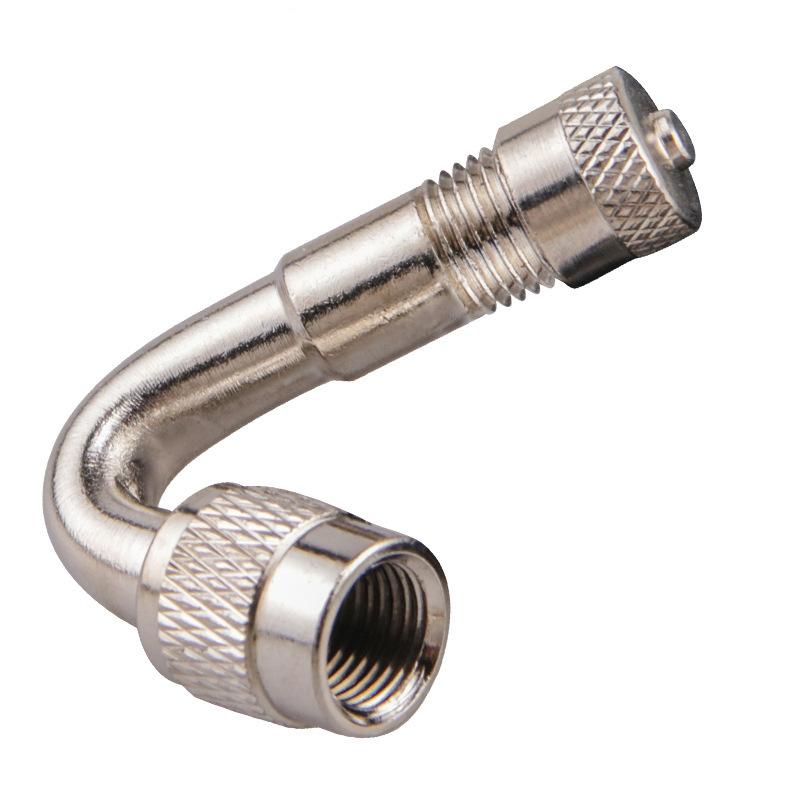 Bicycle Motorcycle Valve Metal Inflation Extension Tube 45 ° Elbow Inflation Valve Extension Rod