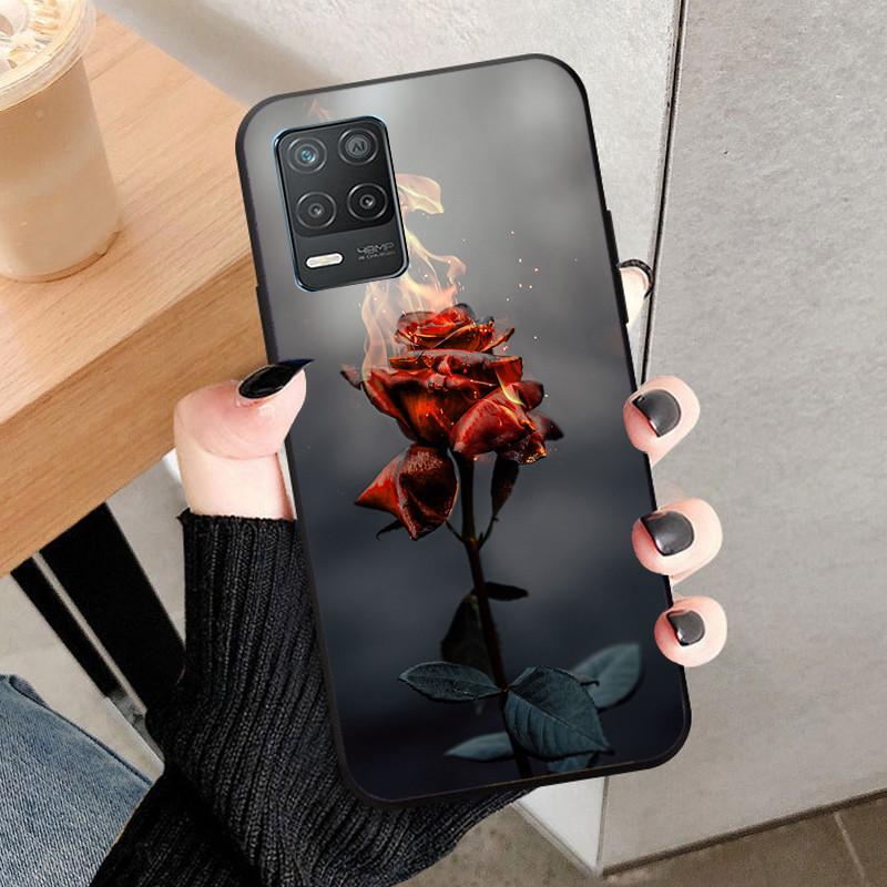 Für Realme 8 4G 5G Hülle 8 Pro Weiche Silikonhülle Für oppo Realme 8i RMX3151 Schwarzer Wolf Rückseite Für Realme 8Pro Handy Stoßfänger