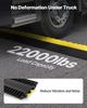 Cable Protector Ramp, 9,979 Kg/axle Capacity, 2 Channel Heavy Duty Rubber Cord Hose Wire Cover, 100 X 75 Mm Channel, Traffic Speed Bump with Flip-Open