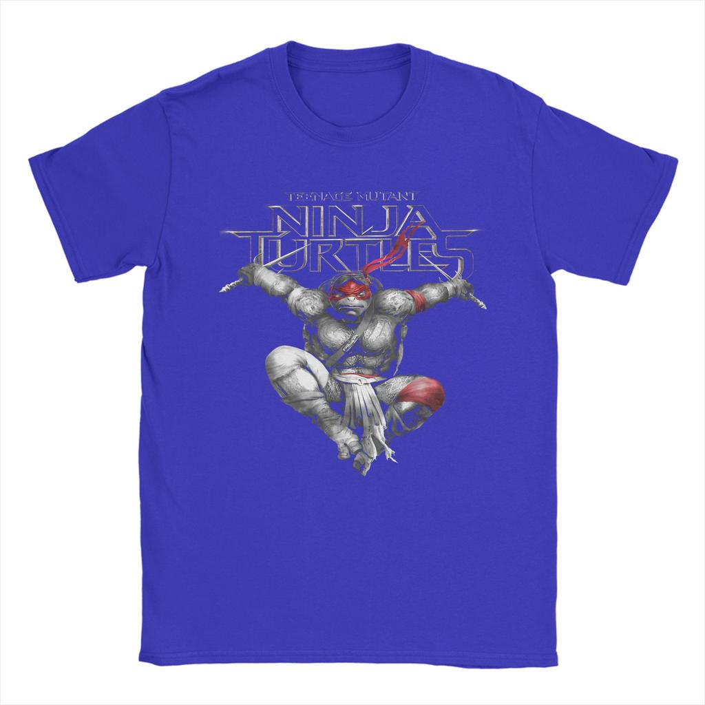 Awesome Ninja Turtles Raphaels Action Jump TShirt for Men 100 Cotton T Shirt  Short Sleeve Tee Shirt Gift Idea Clothing