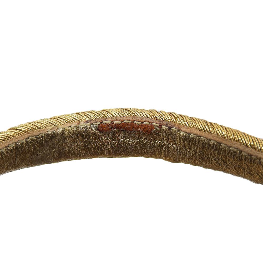 Chanel Metall CC Logo Geflochtene Keilsandalen Espadrilles Damen Gold Größe 36C G28947 Schuhe 36C gold Gebraucht