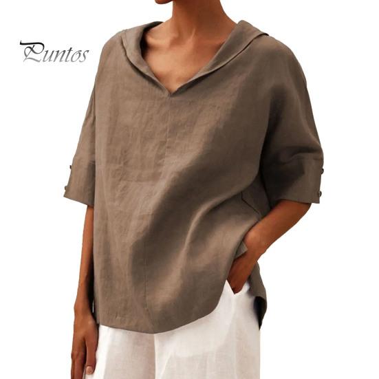 Damen-Shirt, einfarbig, mit Kapuze, halblange Ärmel, Pullover, Oberteile, einfarbig, lockere Passform, Freizeithemd, leicht, atmungsaktiv, für den Alltag