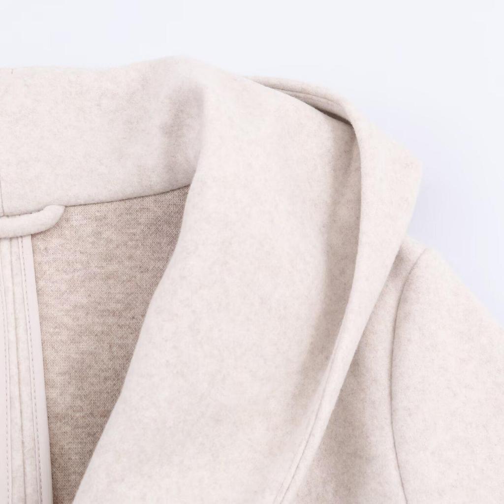 Women's European American Hooded Coat - Autumn/Winter Casual Fashion