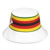 Cappelli da Pescatore Zimbabwe Fatti su Misura Nome Logo Squadra Cappello a Secchiello Viaggio Paese Zwe Bandiere Zimbabwe Zimbabwe Copricapo