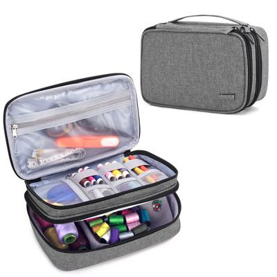 Luxja Sewing Bag Sewing Box [※Bag Only] Sewing Box L, Gray