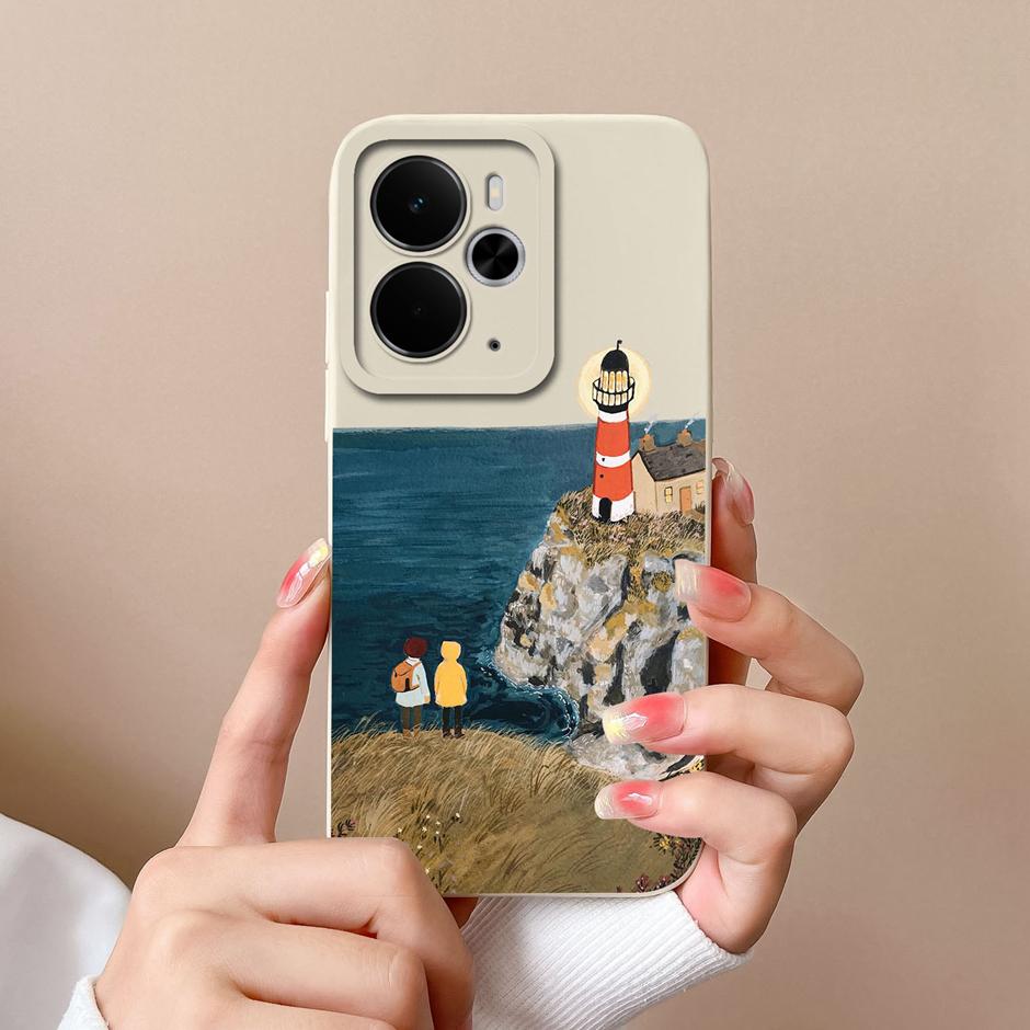 Trendy Floral Soft Silicone Case For Realme 14T 14 Pro Plus Lite 5G Protective Cover For Realme14T Realme14Pro Plus Lite Fundas