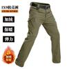 Mens Winter Tactical Softshell Pants With Fleece Lining Windproof Waterproof Outdoor Hiking Climbing Skiing