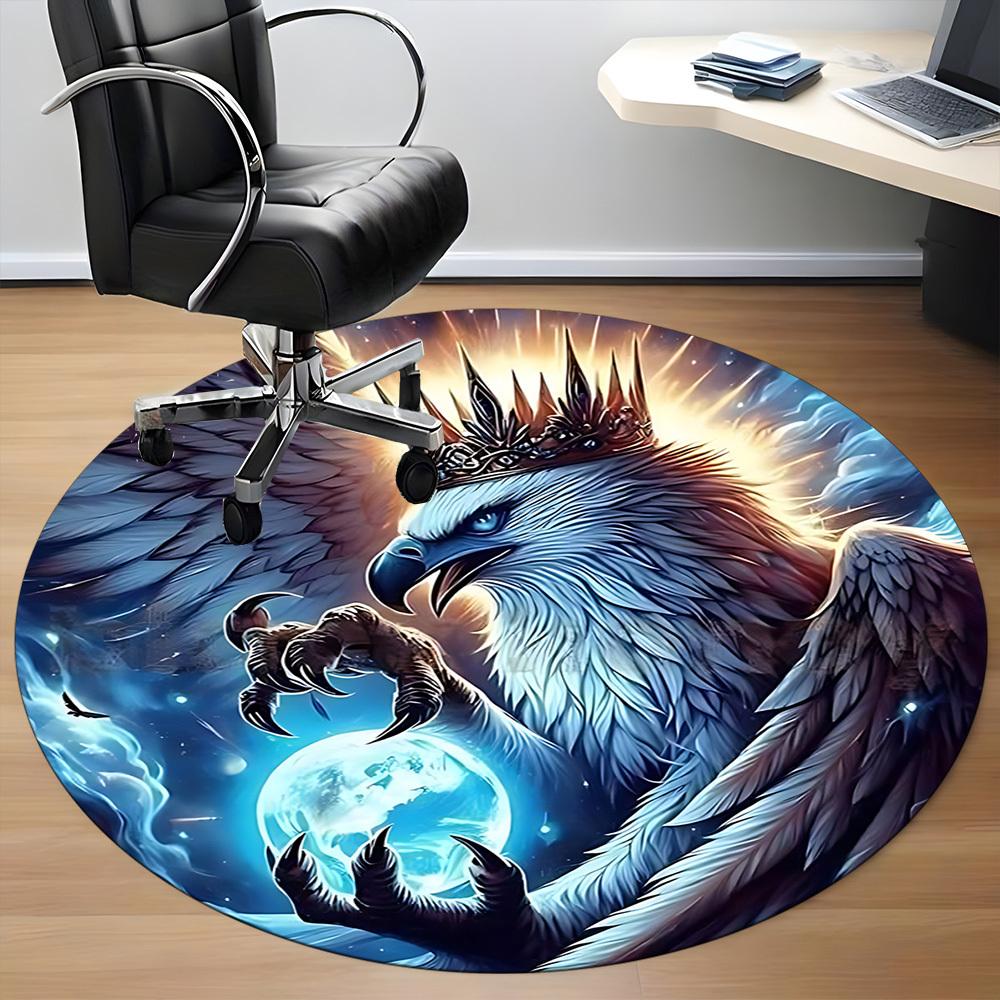 1pc Eagle Fantasy Art Chair Carpet for Office Non-Slip Mat for Office - Decorative Floor Mat Yy251030261