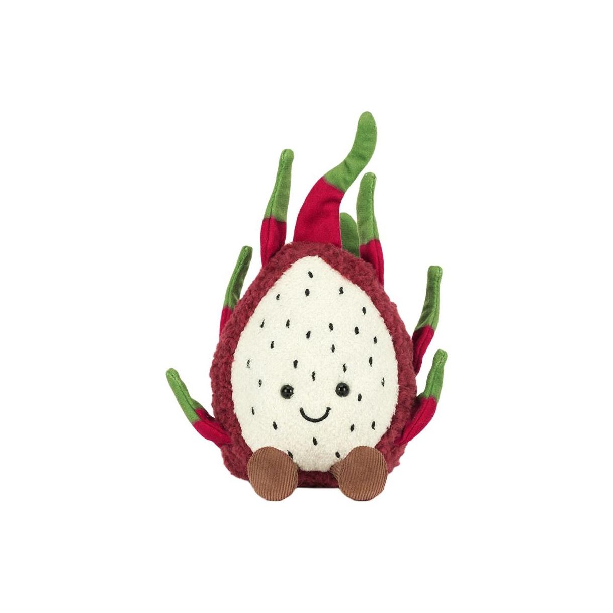 

JELLYCAT Fun Food Amuseables Dragon Fruit Cute Doll Plush Doll Sitting Height 19cm Tall Box Not Included