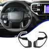 ABS Interior Steering Wheel Trim Cover Accessories Stickers For Toyota Tundra Sequoia   W4