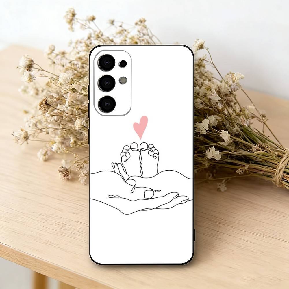 

Чехол для телефона Мама Дочь Сын Отец Рука Для Samsung S25,S24,S21,S22,S23,S30,Ultra,S20,Plus,Fe, Мягкий Силиконовый Черный Чехол Samsung S235G