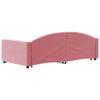 Daybed Pull out Pink 100x200 cm Velvet