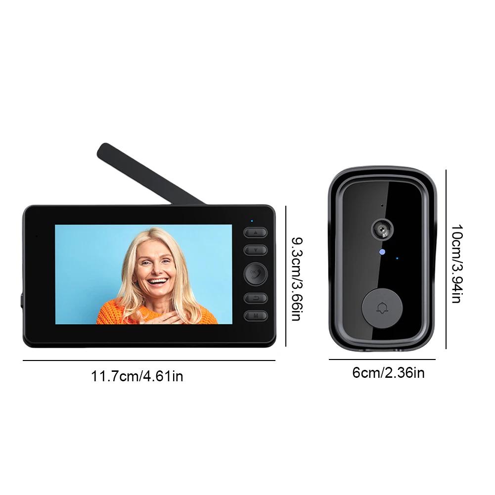 

2.4G WiFi Video Doorbell 1080P Smart Outdoor Intercom Waterproof Wireless Camera Ringing Bell 2-Way Audio HD Doorbell Camera