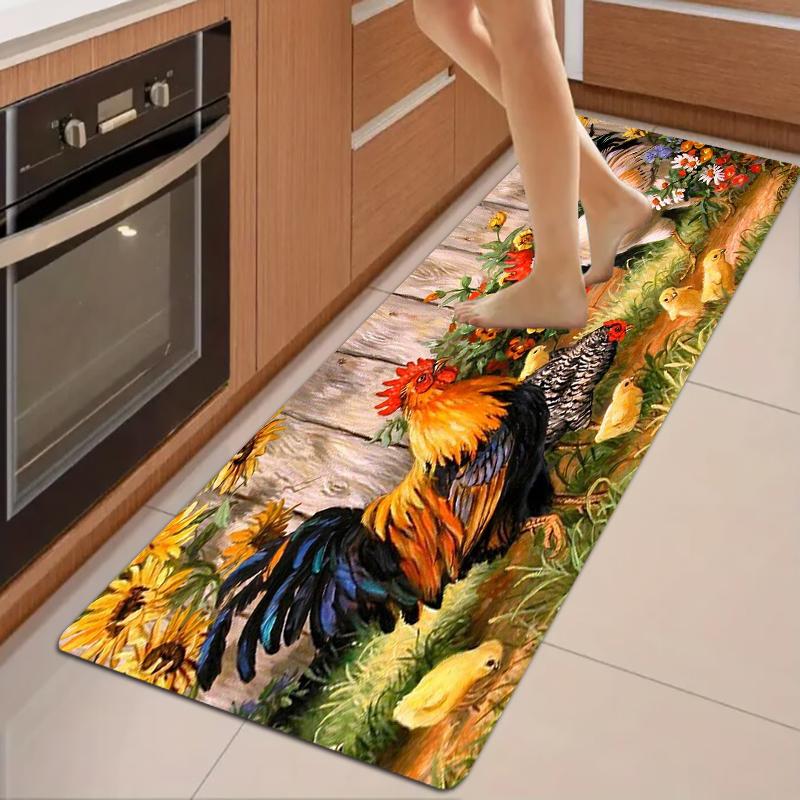 

4 Sizes Soft Flannel Washable Non-Slip Foot Mats, Long Bedside Area Rug, Hallway Carpet, Bathroom Entrance Doormat, Kitchen Mat 40x60cm