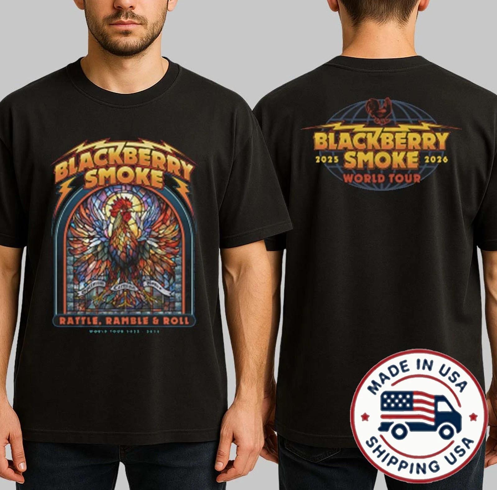 Blackberry Smoke Rattle Ramble And Roll World Tour 2026 2026 T-Shirt S