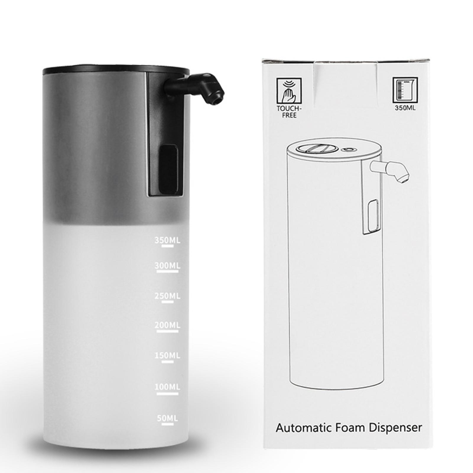 350mL Automatic Foaming Soap Dispenser Infrared Motion Sensor Touchless Foaming Soap Dispenser Battery Operated Desktop Sanitary Infrared Soap Dispens