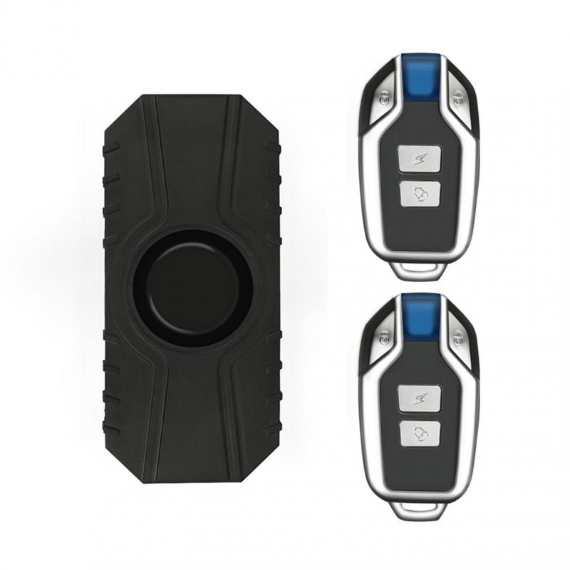 Super Sensitive To Motion Motorcycle Bicycle Alarm Ip55 Waterproof Dummy Alarm 3.7"1.6"0.8" 150 Db Super Loud Security Lock