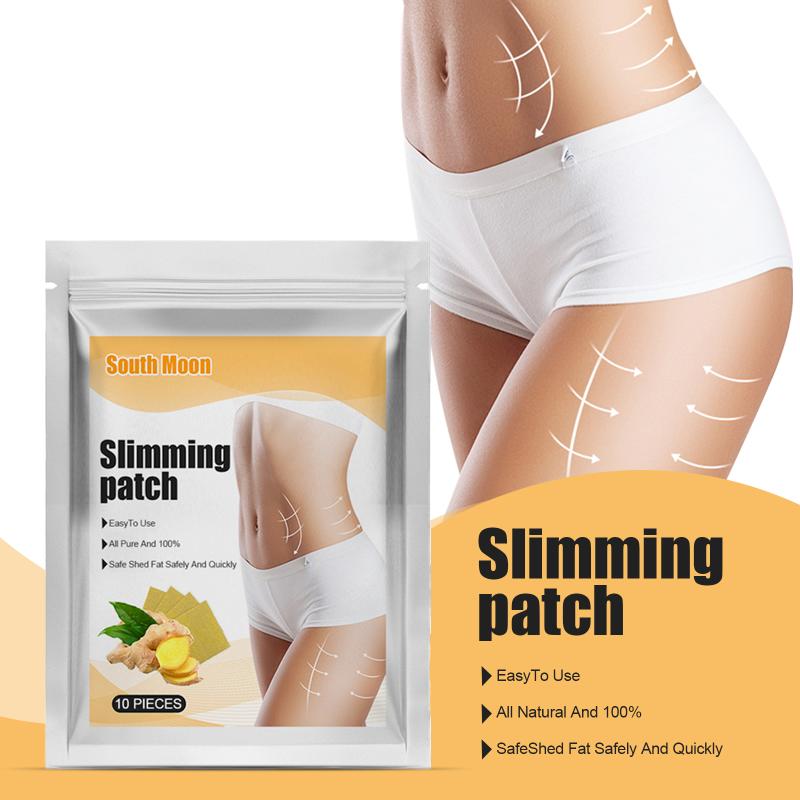 Slim Patch Ginger Natural Body Shaping Stomach Slimming Firming Skin Home Usage 10 Pack