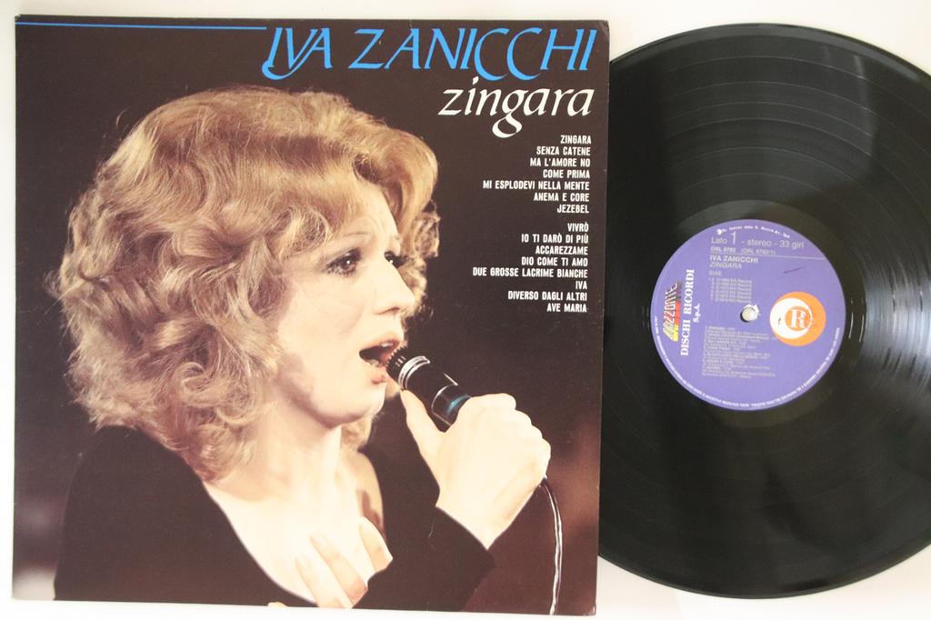 LP Record IVA ZANICCHI - Zingara ORL8782 RICORDI 1985 Italy Pop Used