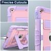 Kids Friendly Case for iPad 10.2 7th 8th 9th Heavy Duty Shockproof Protective Cover with Built-in Kickstand Funda