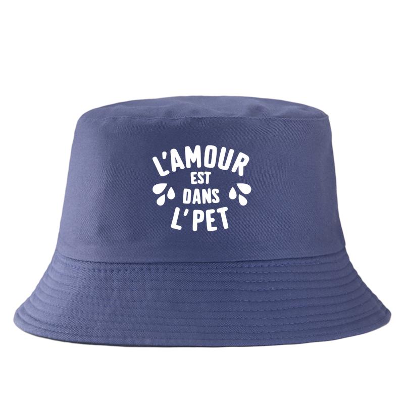 Französischer Slogan Bucket Hat Lustiger Buchstaben-Sonnenhut Unisex Harajuku-Stil Panama Neuer Sommer Outdoor Fischerhut Unisex Streetwear