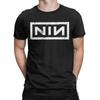 NIN Retro Logo Dziewięciocalowe paznokcie T-Shirt Moda unisex Bawełniana koszulka z okrągłym dekoltem i krótkim rękawem T-shirty Pomysł na prezent Ubrania
