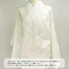 Washable Nagajuban (undergarment for kimono), Polyester, White, Rinzu (figured silk), One-piece style, S, M, L, LL, with attached collar, woven
