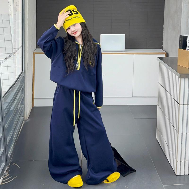 Modisches Sweatshirt- und Hosen-Set für Mädchen - Frühjahr/Herbst 2025 Kollektion