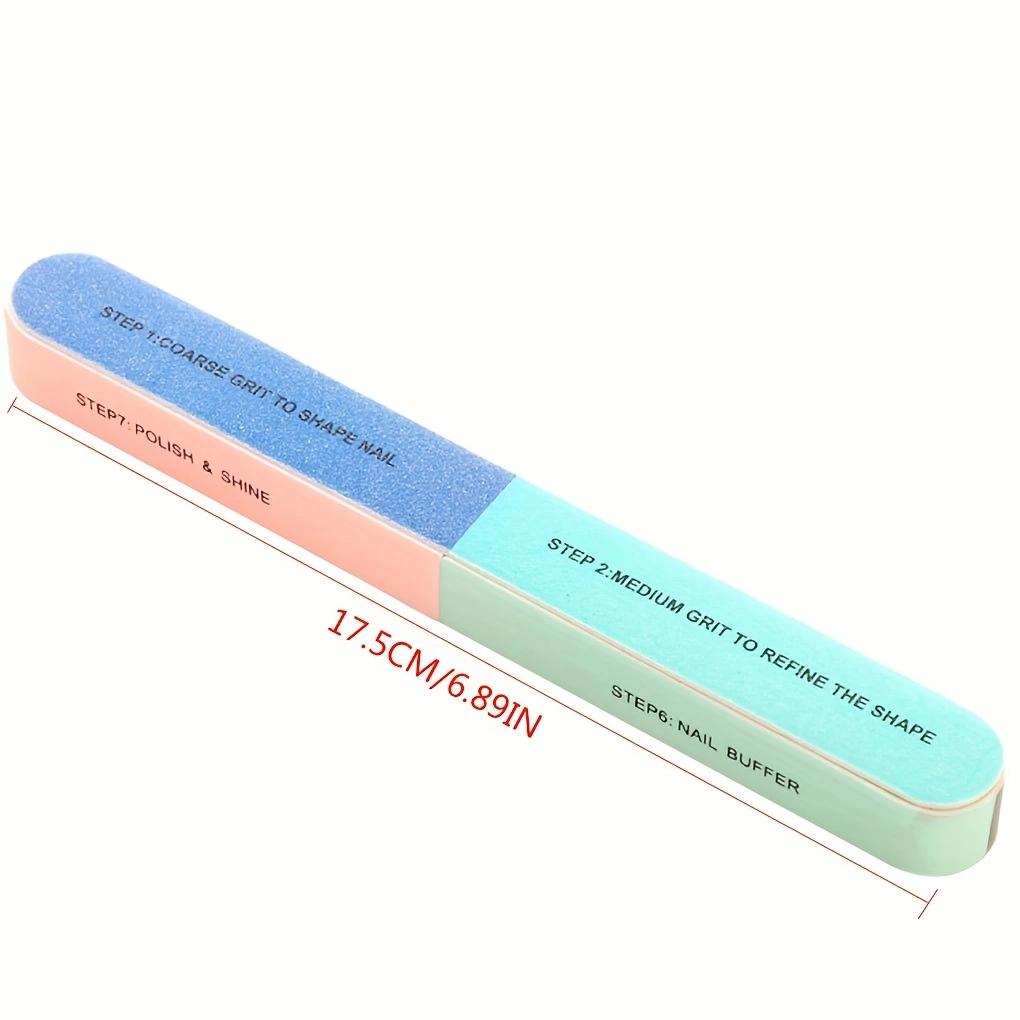 Nail Polish Strip Multifunctional Polishing Strip Nails Seven-sided Rubbing Strips Sponge Polishing File Pedicure Tool