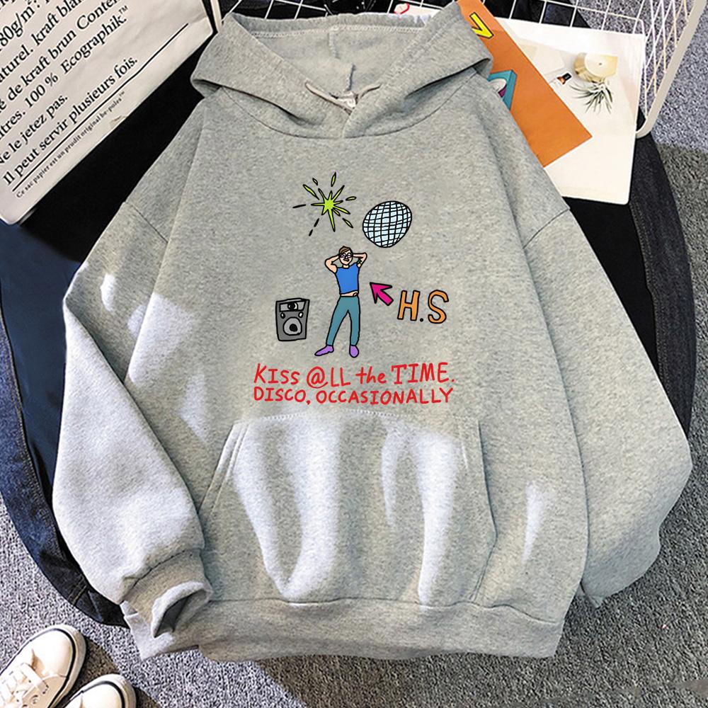 Küss Mich Immer Disco Gelegentlich Klassisch Klassisch KAPUZE HarryStyle 2026 Winter HoheQualität Sweatshirt Harajuku Bequem